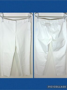 J. McLaughlin White Ankle Pants
